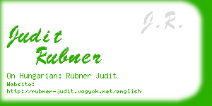judit rubner business card